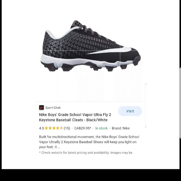 NIKE VAPOR ULTRA FLY 2 BASEBALL CLEATS